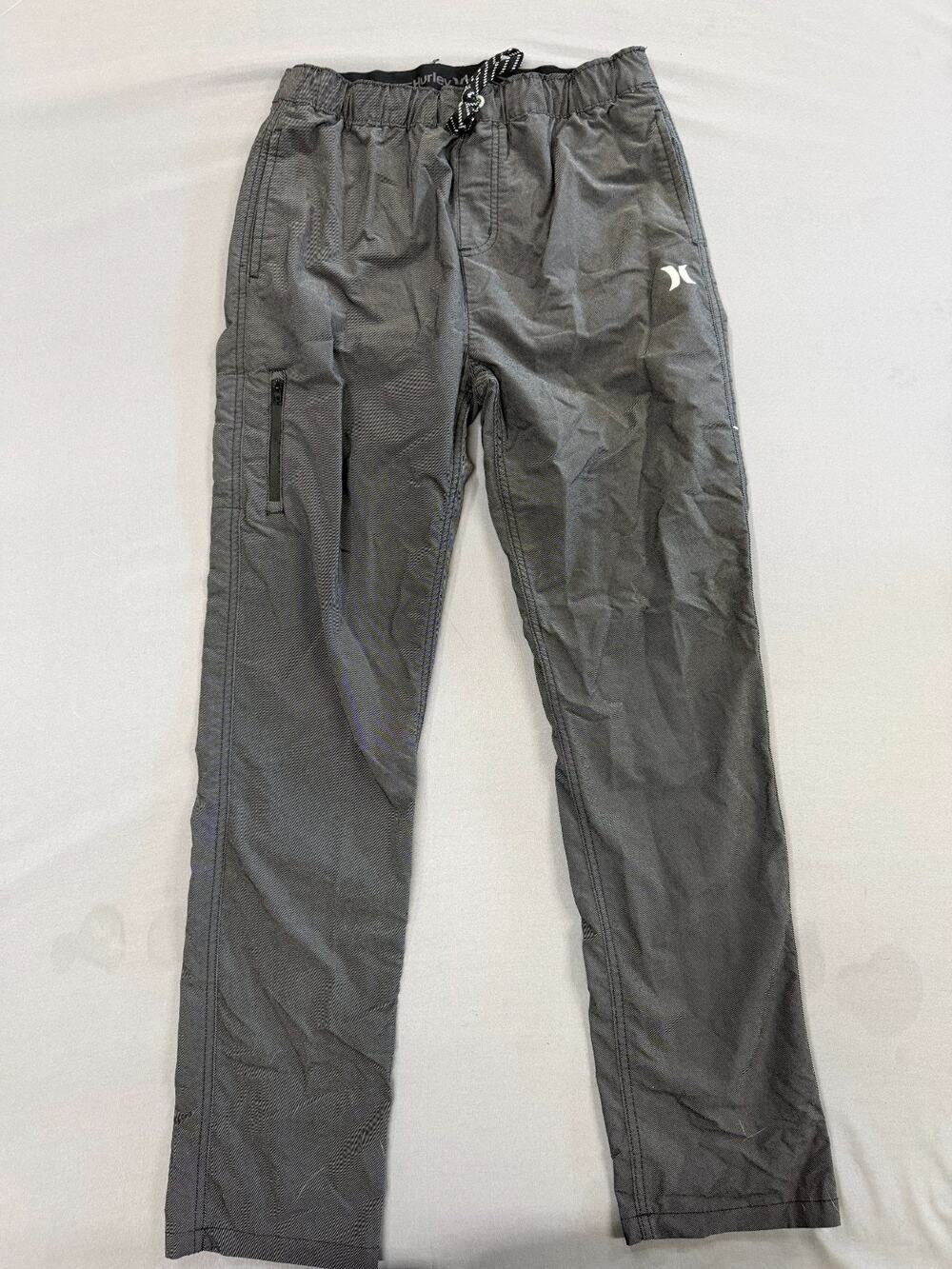 Hurley H2O Dri Pants Boys XL Gray Straight Fit Casual Active Athletic